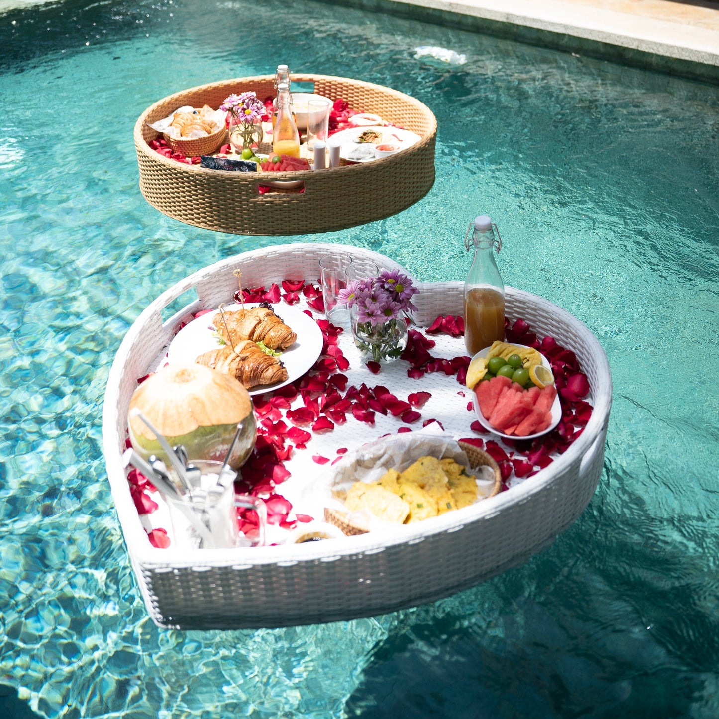 Floating Breakfast Menu: Tuna or Smoked Beef or Smoked Ham Croissant - Grazie Bali