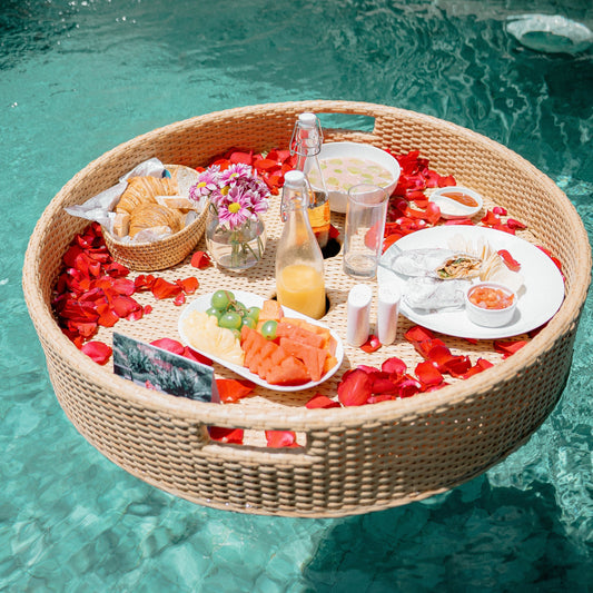Floating Breakfast Menu: Chicken Wrap with Tomato Salad - Grazie Bali