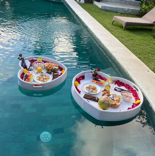 Vegan Floating Breakfast: Blueberry Pancake - Grazie Bali