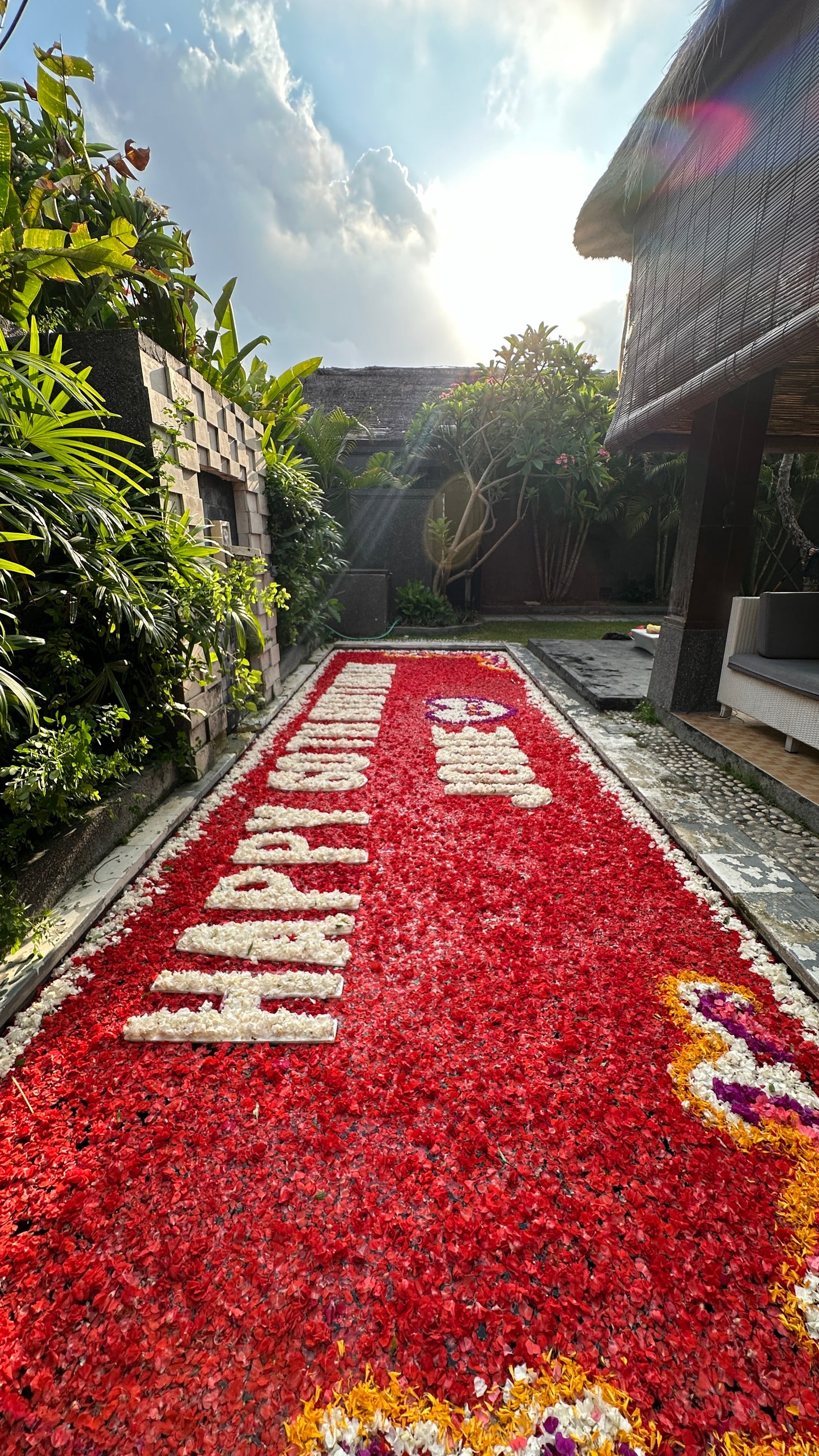 Pool Flower Decoration and Flower Bath in Bali - Grazie Bali