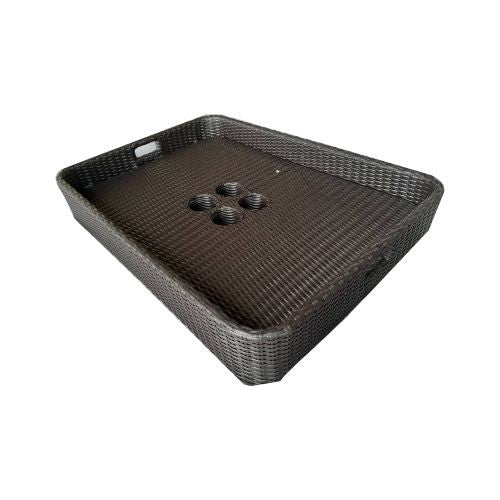 Floating Breakfast Rattan Tray - Rectangular - Grazie Bali