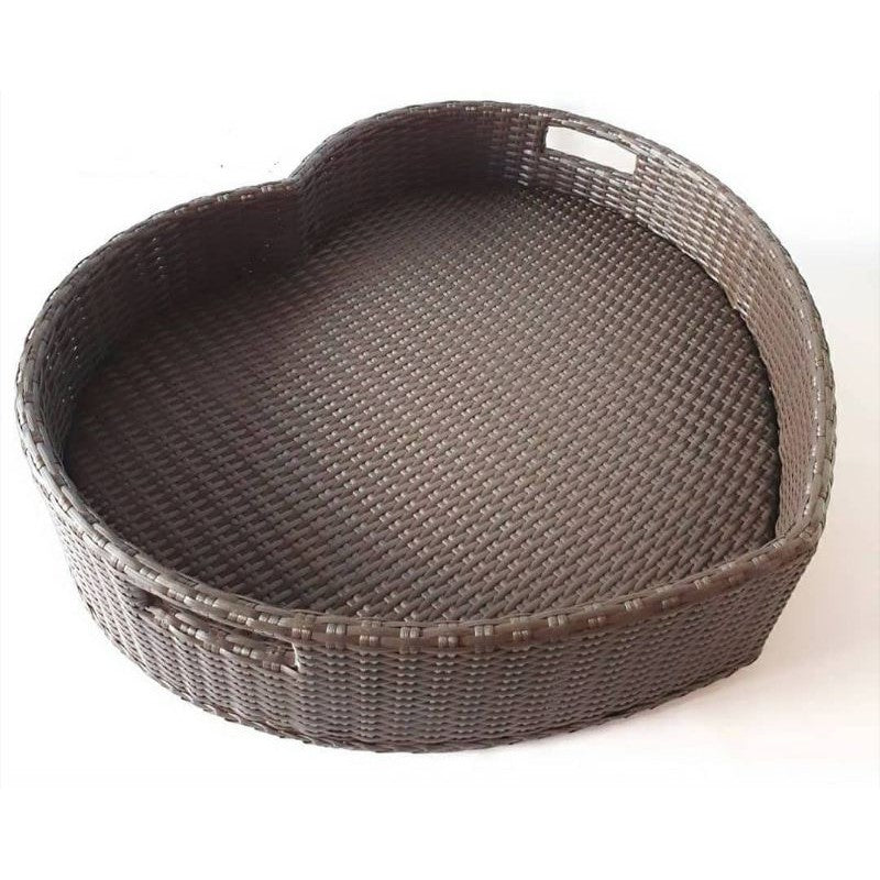 Floating Breakfast Rattan Tray - Heart - Grazie Bali