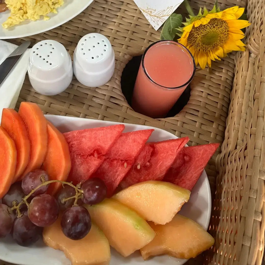 Vegan Floating Breakfast: Blueberry Pancake - Grazie Bali