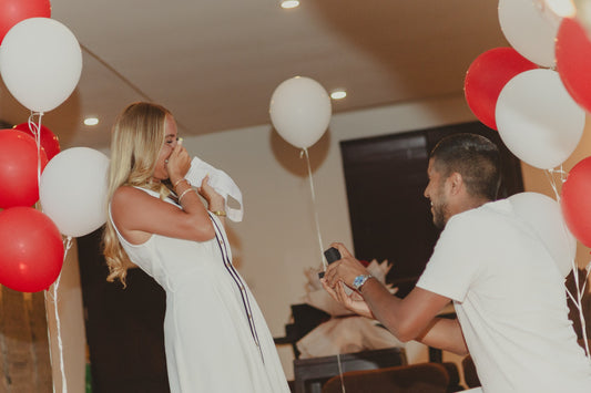 a man proposed to his partner - proposal planning ideas by Grazie Bali