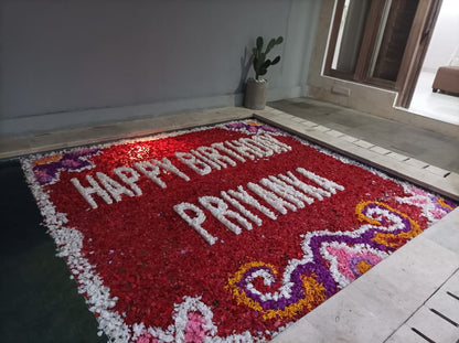 Pool Flower Decoration and Flower Bath in Bali