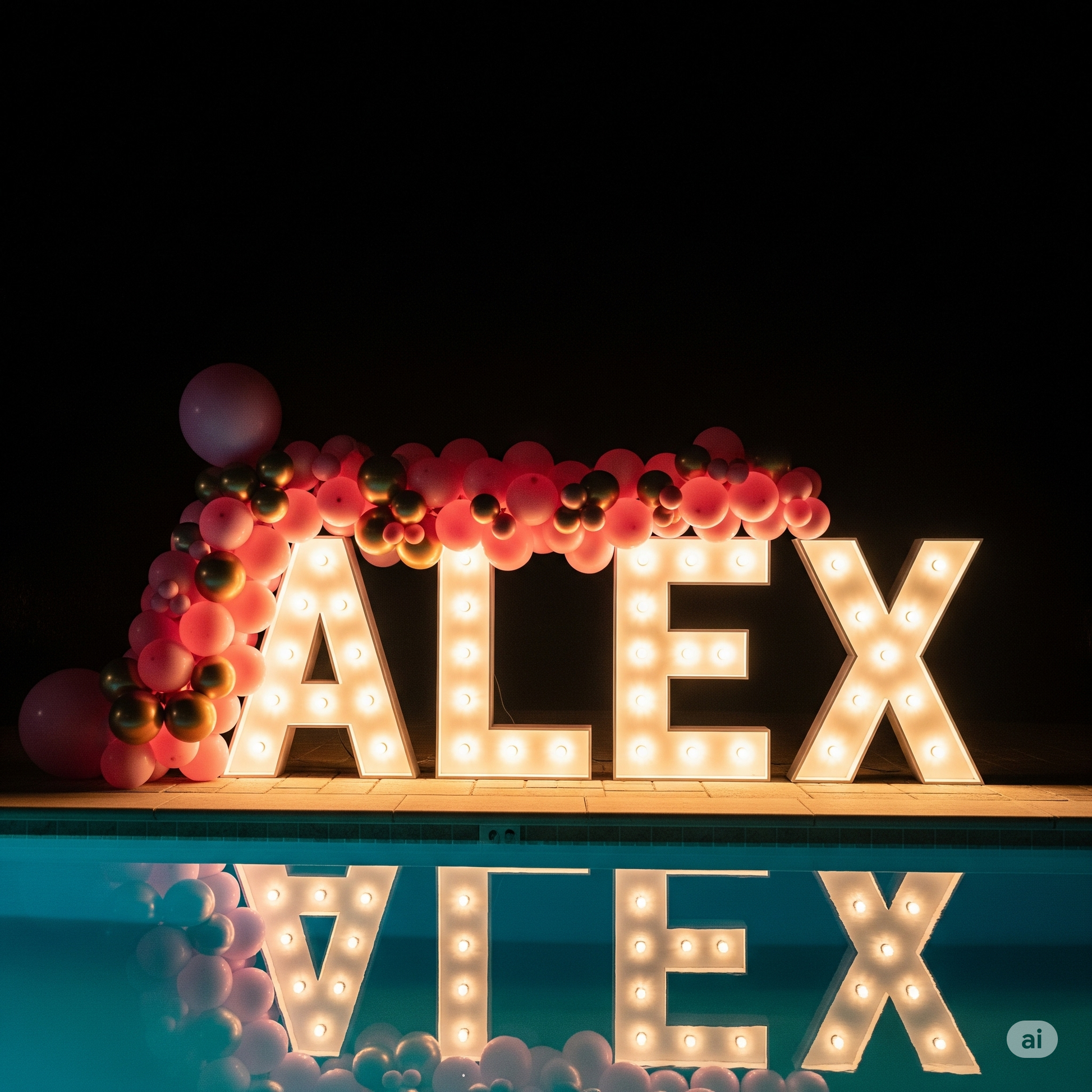 LED Standing Letter Decoration - Grazie Bali