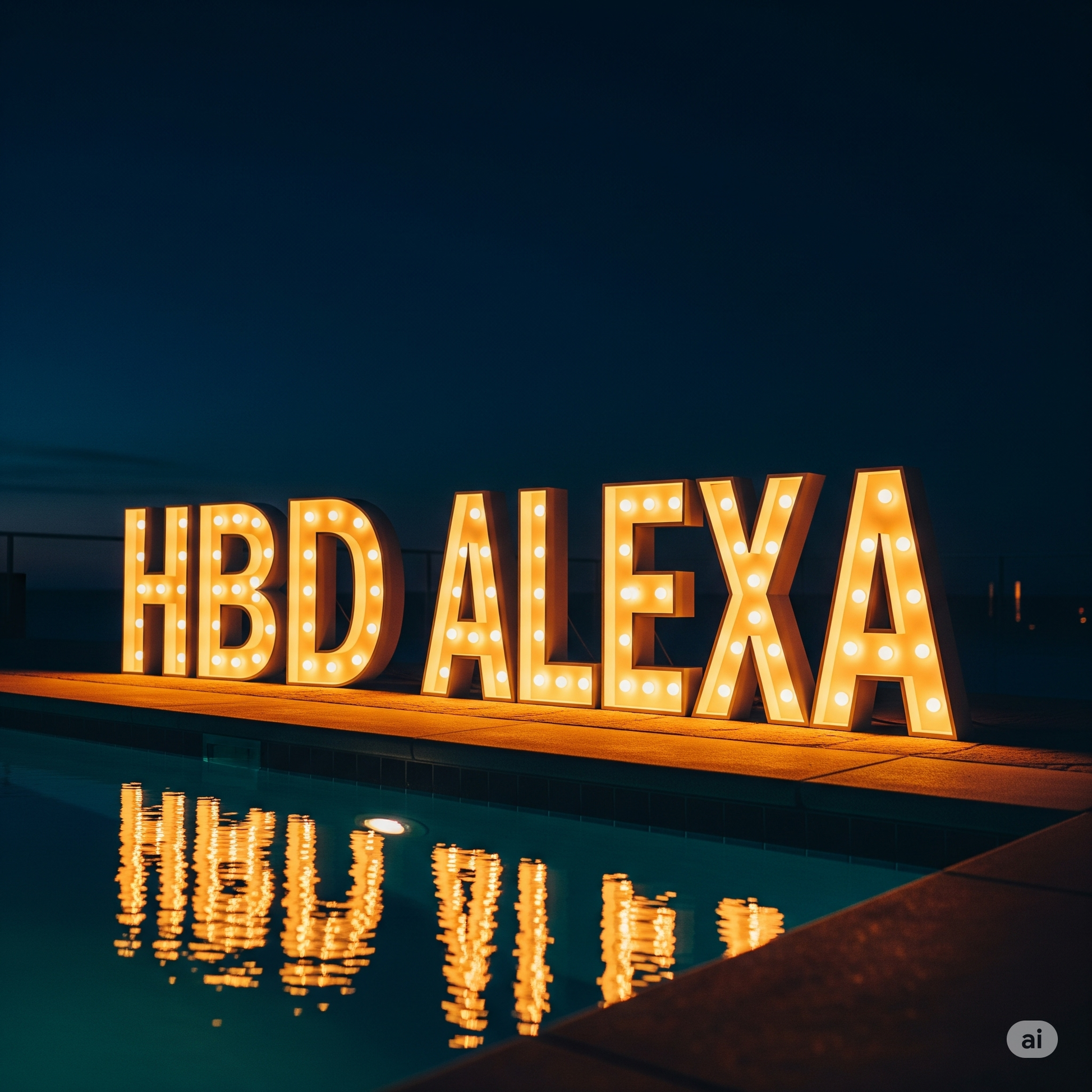 LED Standing Letter Decoration - Grazie Bali