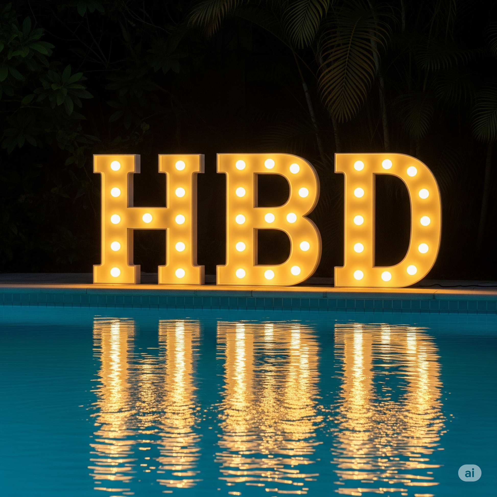 LED Standing Letter Decoration - Grazie Bali