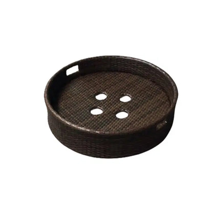 Floating Breakfast Rattan Tray - Circle