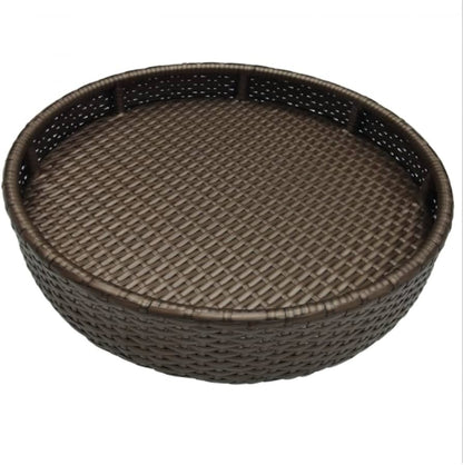 Floating Breakfast Rattan Tray - Circle