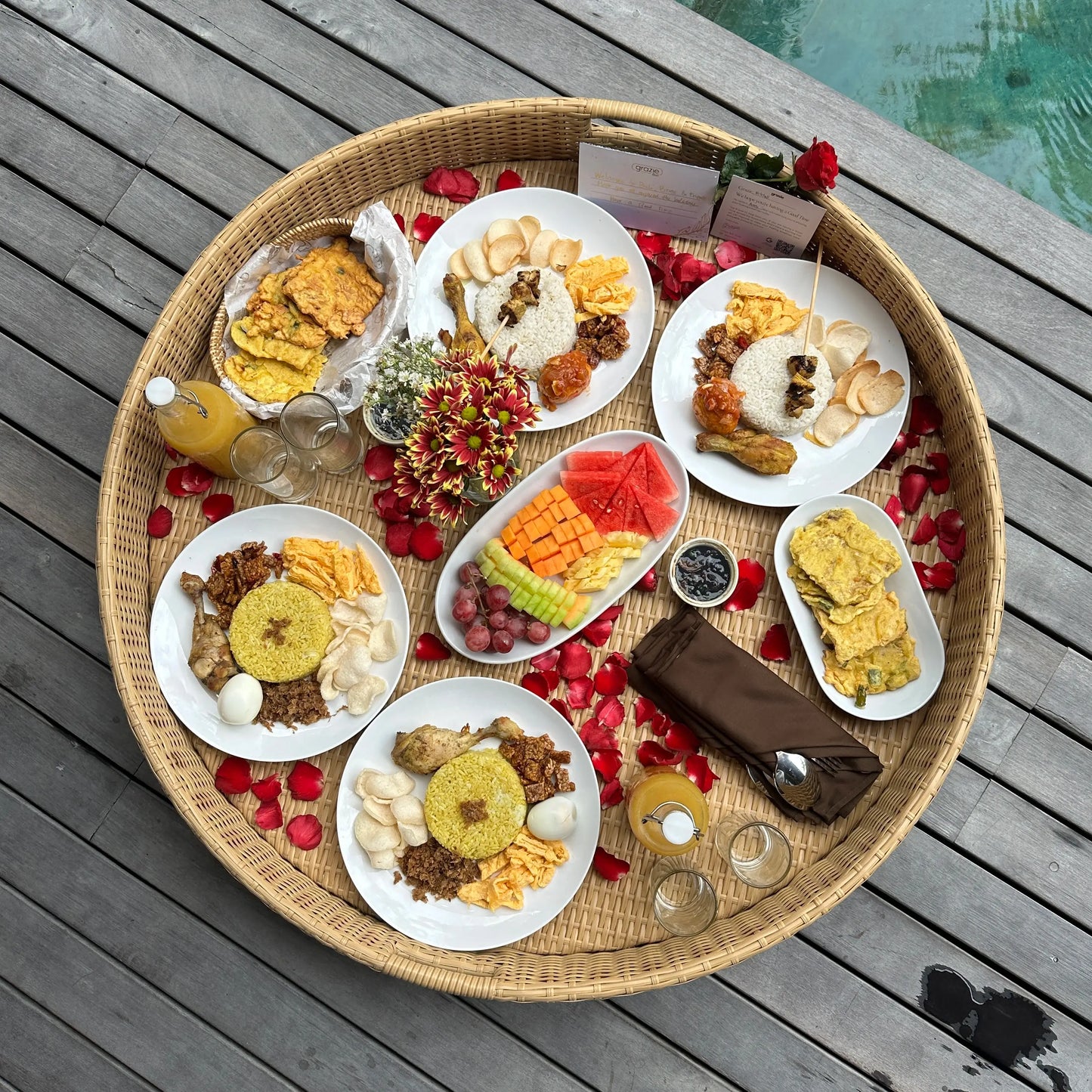 Floating Breakfast: Build Your Own Tray