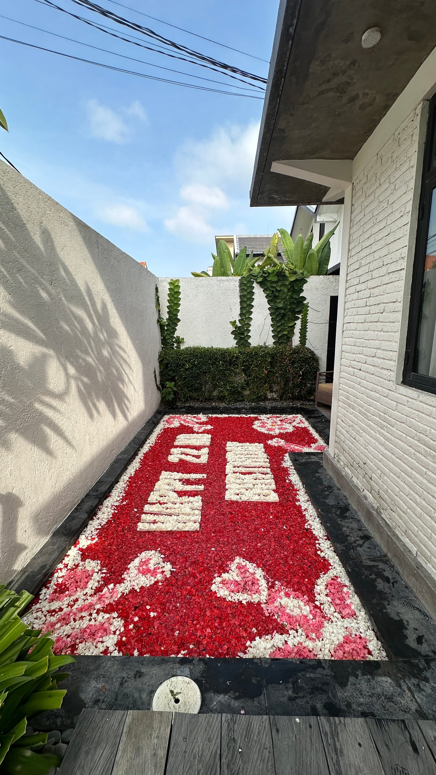 Pool Flower Decoration and Flower Bath in Bali