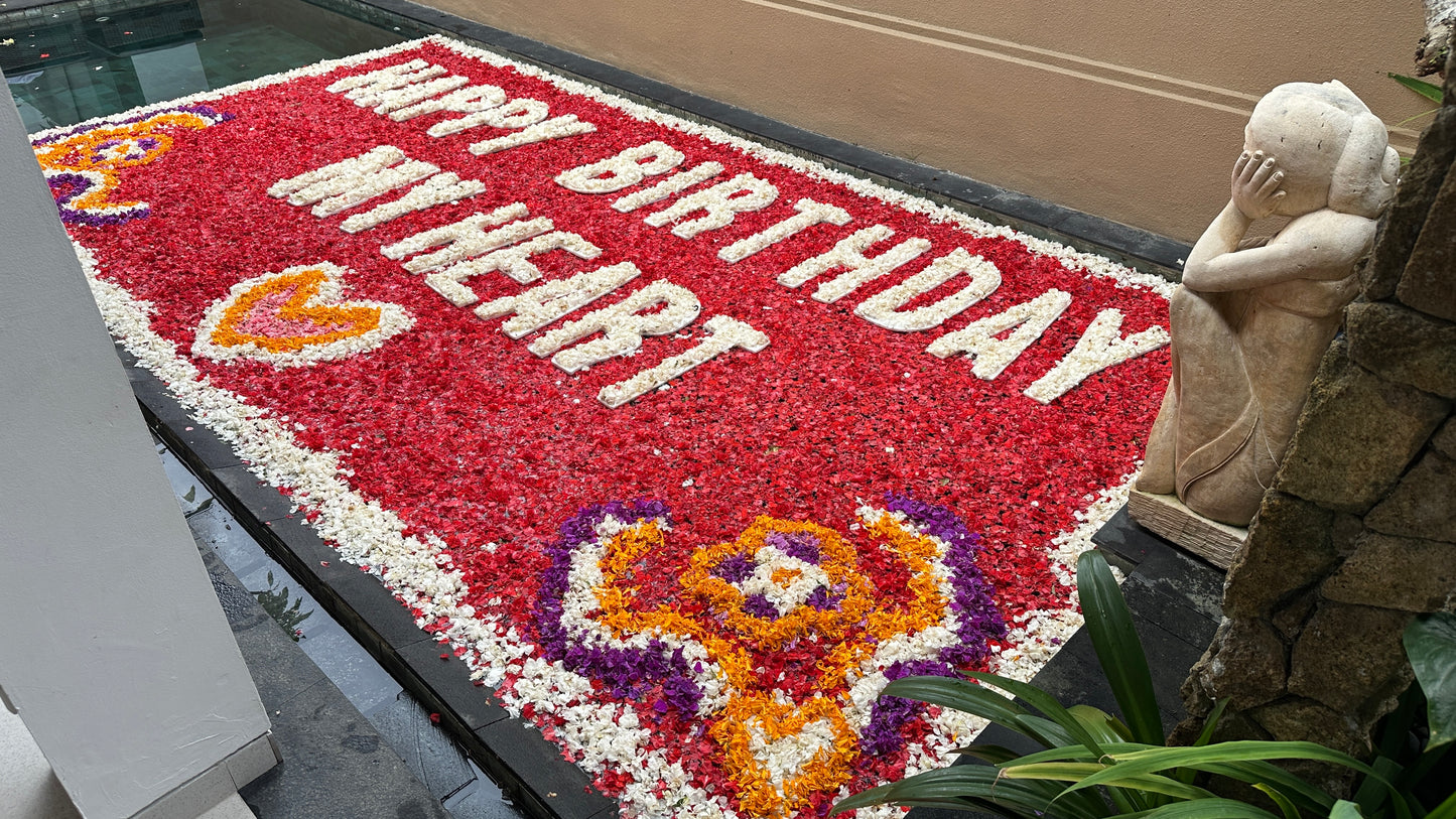 Pool Flower Decoration and Flower Bath in Bali