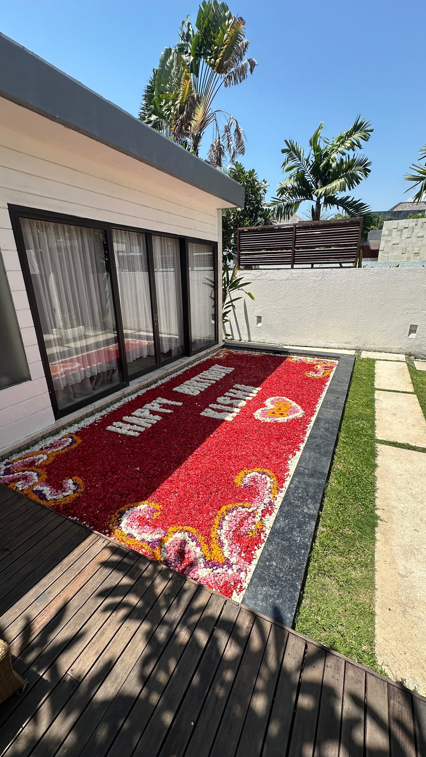 Pool Flower Decoration and Flower Bath in Bali