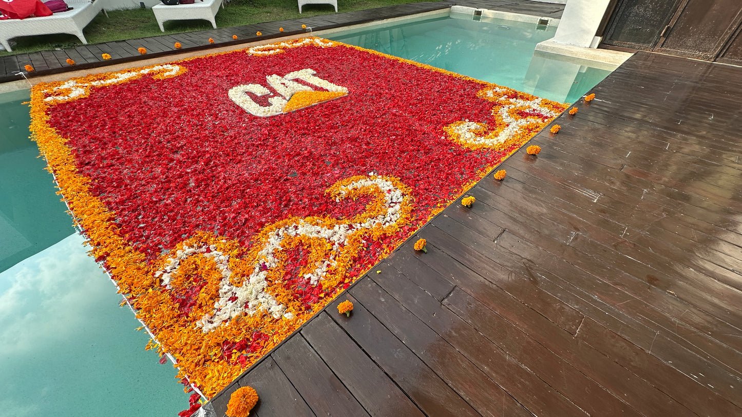 Pool Flower Decoration and Flower Bath in Bali