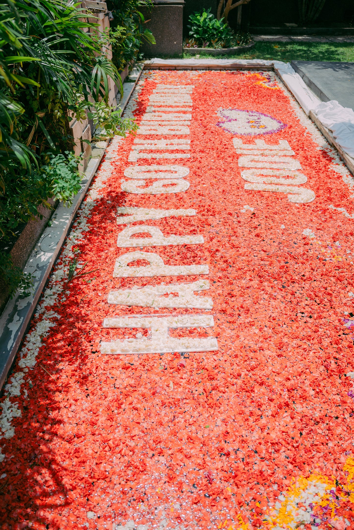 Pool Flower Decoration and Flower Bath in Bali