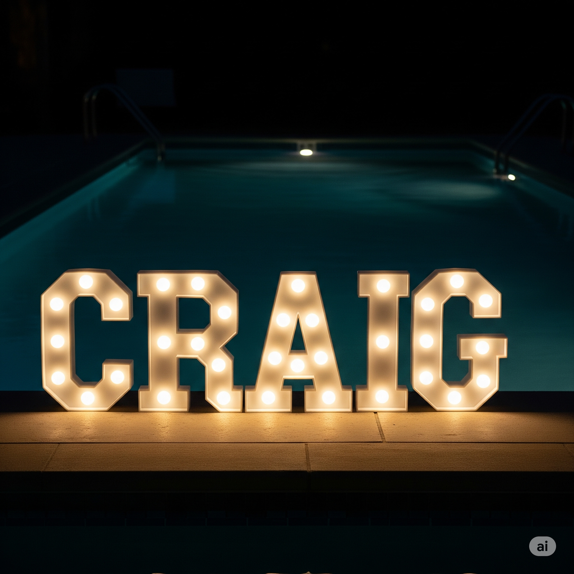 LED Standing Letter Decoration - Grazie Bali