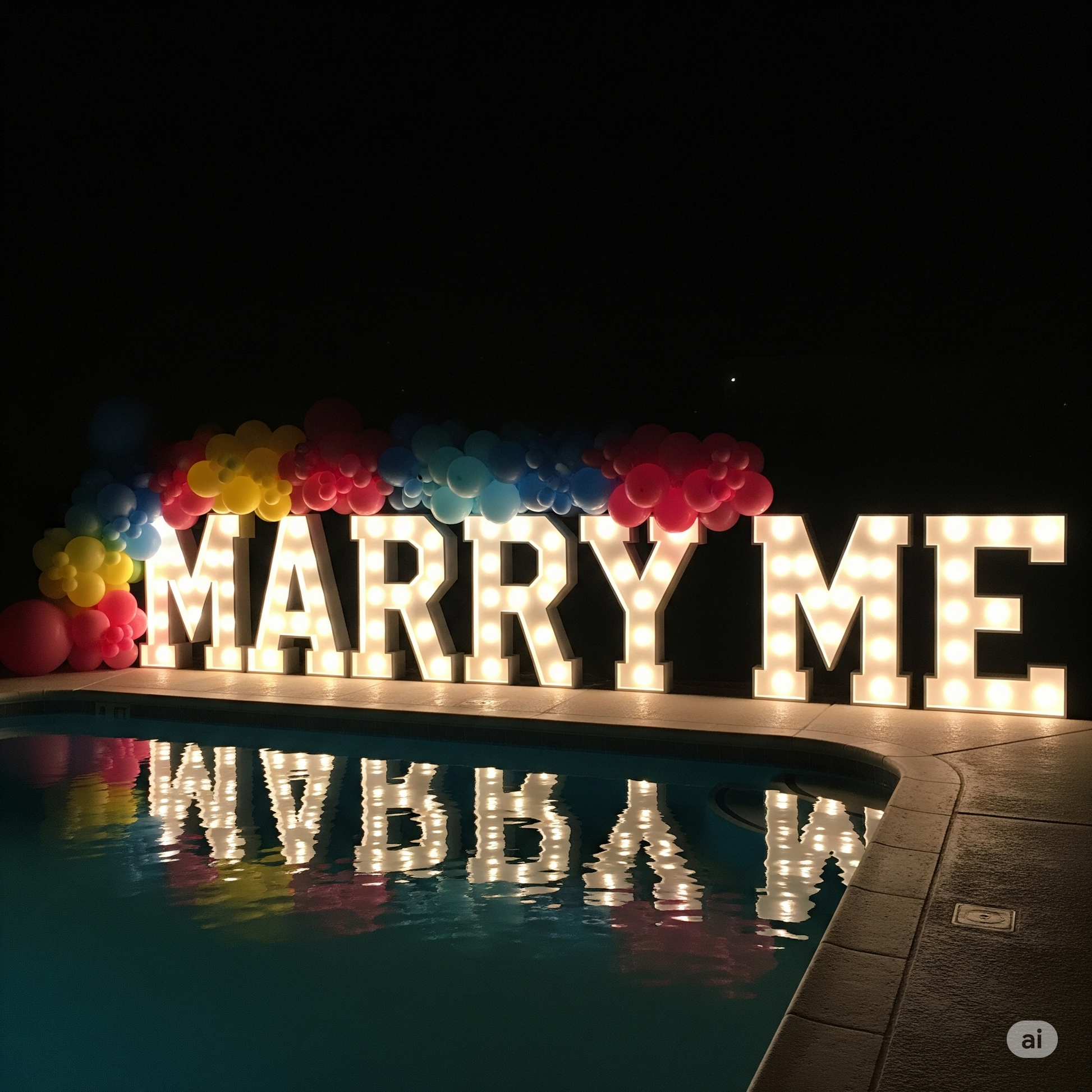 LED Standing Letter Decoration - Grazie Bali