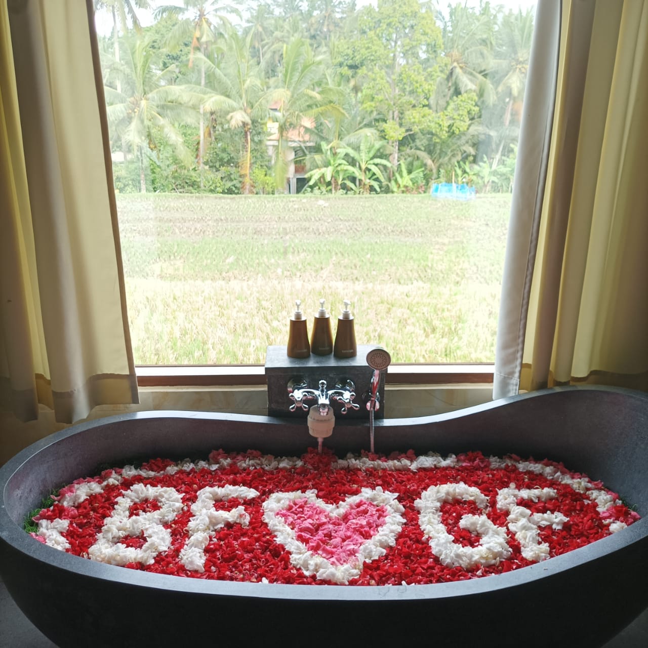 Pool Flower Decoration and Flower Bath in Bali