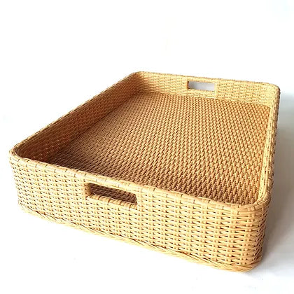 Floating Breakfast Rattan Tray - Rectangular