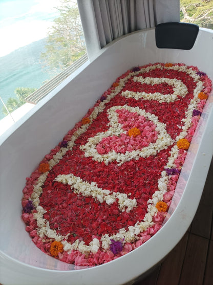 Pool Flower Decoration and Flower Bath in Bali